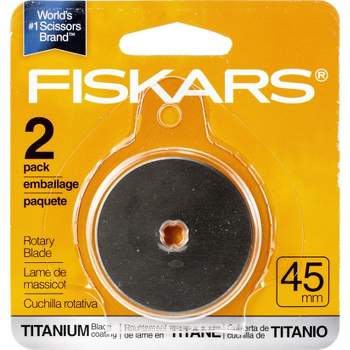 Fiskars Titanium Rotary Blades 45mm 2/Pkg