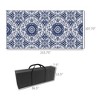 Gulches Outsunny Reversible Outdoor Rug Carpet, 9' x 18' Waterproof Plastic Straw Rug with Carry Bag - 4 of 4