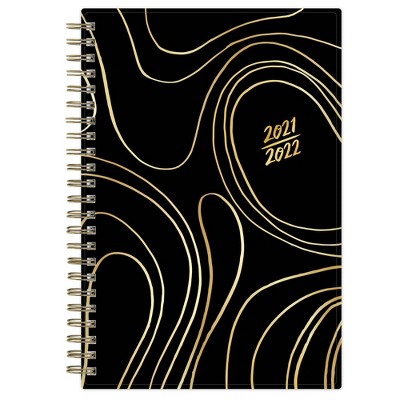 2021-22 Academic Weekly/Monthly Planner 5" x 8" Black Swirl - Idlewild