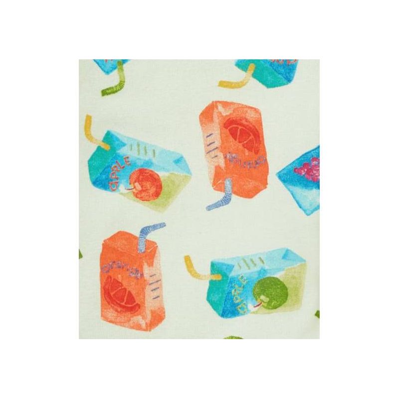 Burt's Bees Baby® Toddler 2pc Juice Box Cotton Snug Fit Pajama Set - Yellow/Green, 3 of 4