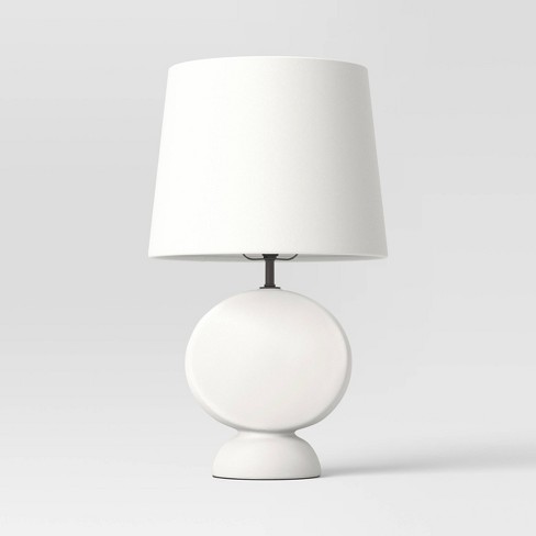 Globe Table Lamp with Glass Egg Shade