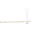 EVERLY JEWELRY | Yellow Plated Sterling Silver 2.25mm Heart Link Necklace with White Enamel, 16"+2 incext. - 2 of 4