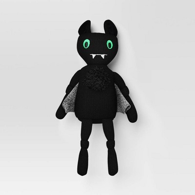 Knit Character Bat Sitabout Figurine - Hyde and EEK! Boutique™ Black