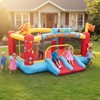 KRISRATE 13FT Large Inflatable Bounce House, Champion Theme Bouncy Castle with Blower, 2 Basketball Hoop, 2 Slide, Obstacle Poles & Target Toss Games - 2 of 4
