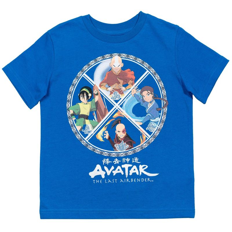 Avatar The Last Airbender Sokka Aang Katara 3 Pack T-Shirts Little Kid to Big Kid, 5 of 9