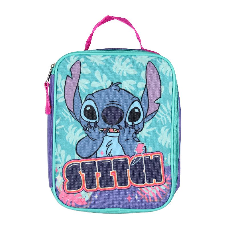 Disney Lilo and Stitch Angel 5 Pc Set Backpack Lunch Box Key Chain Pencil Case Multicoloured, 5 of 7