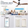 48 Inch Smart Ceiling Fans with Lights and Remote APP Control Reversible DC Light Fan Indoor and Outdoor Ceiling Fan - 3 of 4