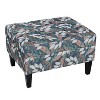 CAVINAS Modern 18.5"H Square Ottoman Bench,Footrest Ottoman with Birch Wood Legs, Modern Bench for Living Room - 3 of 4