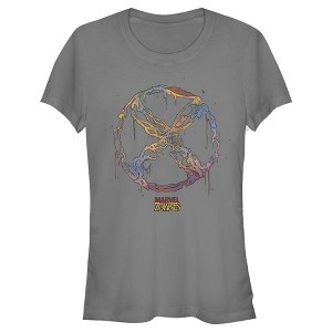 Juniors Womens Marvel Zombies X-Men Logo T-Shirt - 1 of 3