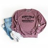 Simply Sage Market Women's Graphic Sweatshirt Very Cold University - 3 of 3