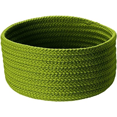Colonial Mills Storage Basics - Bright Green 12"x12"x6" Bowl 100% Polypropylene Round