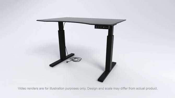 Baron Contemporary Adjustable Office Stand Up Table Large - HOMES: Inside + Out, 5 of 8, play video
