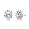 Stylish Halo Stud Earrings with a Gleaming Design and Sparkling Detail for a Chic and Modern Touch - 3 of 3