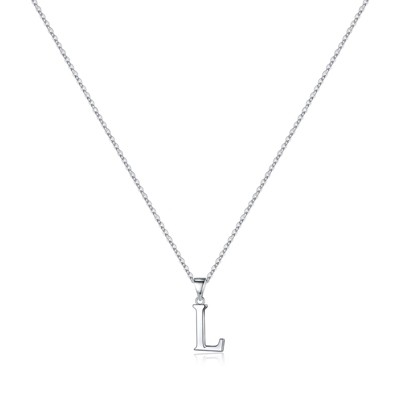 Turandoss S925 Sterling Silver Initial Necklaces for Girls Women, Dainty Initial Jewelry Birthday Gifts