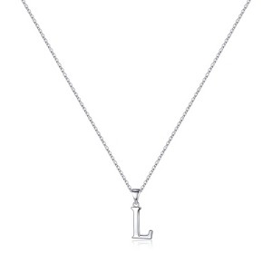 Turandoss S925 Sterling Silver Initial Necklaces for Girls Women, Dainty Initial Jewelry Birthday Gifts - 1 of 4