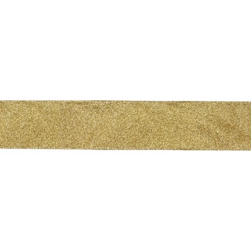 Gold Wired Metallic Sheer Ribbon, 25 yards-WMS-GD
