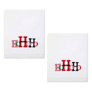 Avanti Ho Ho Ho 2-Pack Hand Towel Set - 1 of 3