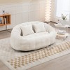 NicBex 59 Inch Loveseat,Modern Chenille Fabric Loveseat Sofa with 2 Back Pillows,Bean Bag Chair Couch for Living Room - 2 of 4