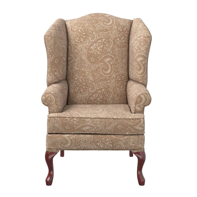 Comfort Pointe Paisley Traditional Wingback Accent Chair, 4 of 8