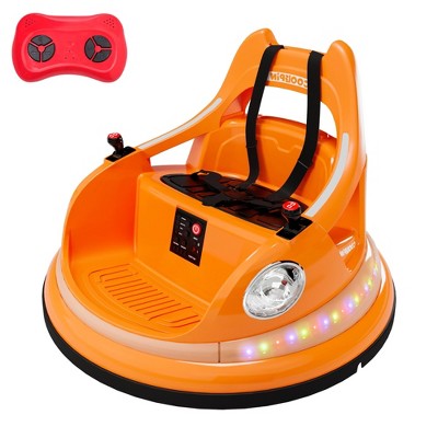 12V Ride on Bumper Car for Kids with Remote Control, 2-Speed, 360°Spin, 2 Driving Modes, Anti-Collision Padding, Music