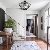 PAKOKULA 20 in. 4-Light Matte Black Industrial Cone Metal Cage Semi-Flush Mount Light for Hallway Kitchen Island - 3 of 4