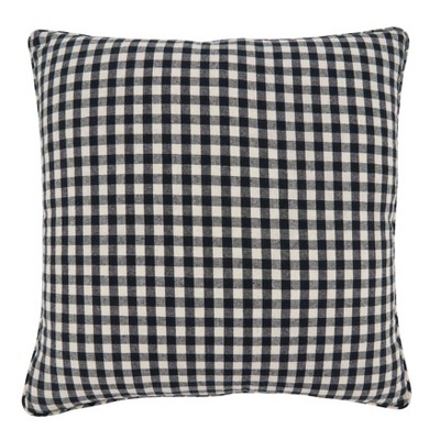 Beige Square Topiary Joy Design Throw Pillow, 18"