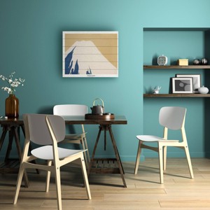 Trademark Fine Art Pictufy Mount Fuji From Momoyogusa Wood Slat Art - 1 of 4