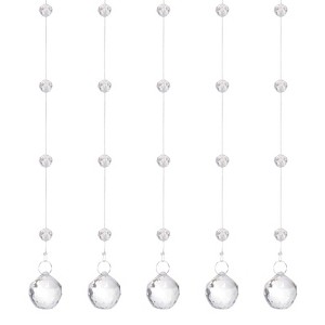 Unique Bargains Acrylic Pineapple Bead Crystal Garland Strands for Wedding DIY 5 Pcs - 1 of 4