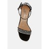 Klebba Pearls Embellished Satin Sandals - image 4 of 4