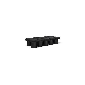 Meridian Furniture,Pavilion Boucle Fabric Bench - 1 of 4
