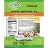 Larissa Veronica Coconut Costa Rica Decaf Coffee (Gourmet, Naturally Flavored, Whole Coffee Beans) (8 oz, ZIN: 550113) - 2 of 4