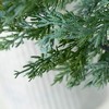 38"H & 54"H Sullivans Artificial Potted Cypress Christmas Tree Set of 2, Green, Indoor Christmas Decor - 2 of 3