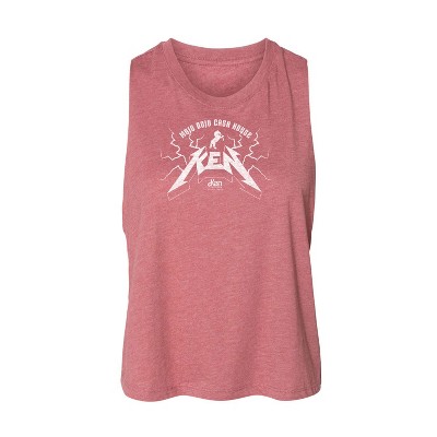 Women's Barbie Country Metal Ken Graphic Racerback Tank - Heather Mauve - Small