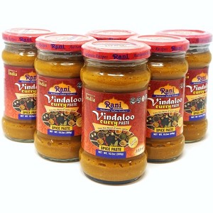 Vindaloo Curry Cooking Spice Paste Hot - 10.5oz (300g) Pack of 6 - Rani Brand Authentic Indian Products - 1 of 4