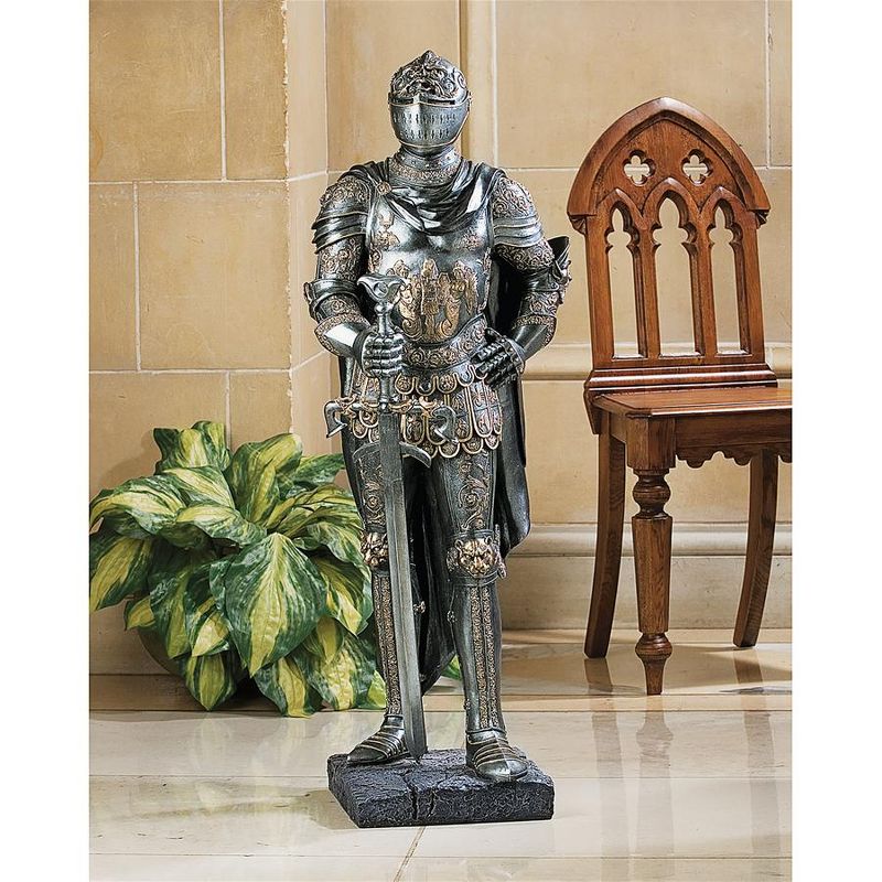 Design Toscano The King's Guard Sculptural Half-Scale Knight Replica, 1 of 8