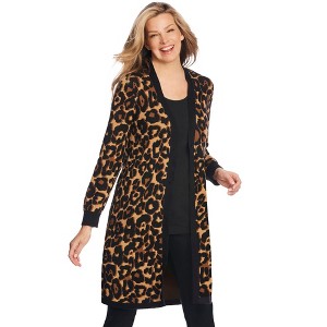 Woman Within Plus Size Perfect Cotton Duster - 1 of 4