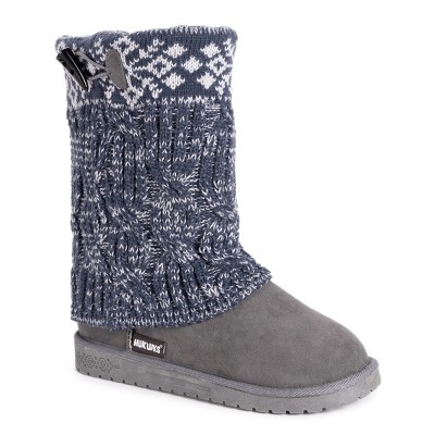 Essentials By Muk Luks Women's Cheryl Boots-grey 6 : Target