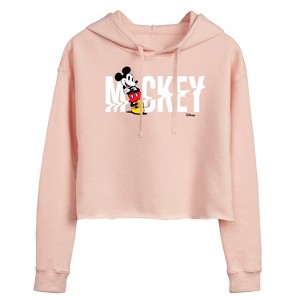 Women's - Disney - Mickey & Friends Cropped Graphic Hoodie - 1 of 3