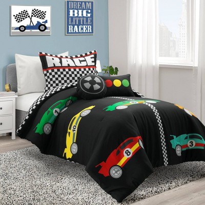 Race car bedding store set twin