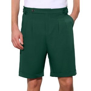 INSPIRE CHIC Men's Summer Pleated Front Business Dress Chino Shorts - 1 of 4