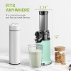 Compact Mini Juicer Machines,High Juice Yield, Small Cold Press Juicer Fit for Travel/Picnic/Office, Mint Green - 2 of 4