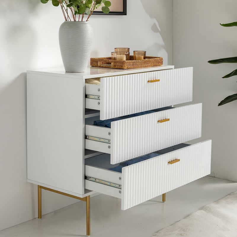 Brian 32'' Tall  3 Drawer   Bachelors Chest with storage for bedroom |  ARTFUL LIVING DESIGN, 4 of 11