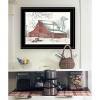 "Winter Barn with Pickup Truck" by Cindy Jacobs, Ready to Hang Framed Print, Black Frame - 2 of 4