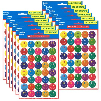 Carson Dellosa Education Kind Vibes Smiley Faces Shape Stickers, 72 Per  Pack, 12 Packs : Target