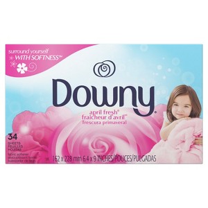 Downy April Fresh Fabric Softener Dryer Sheets, 34 Count - 1 of 4