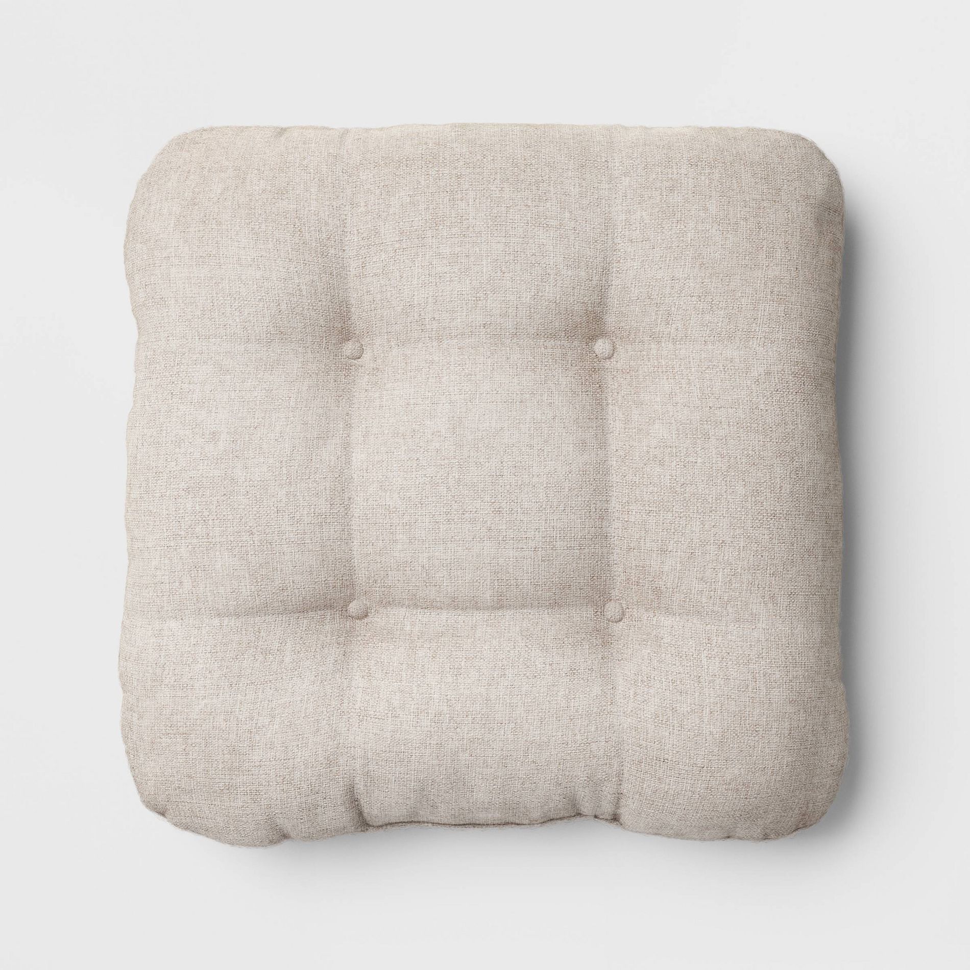 Tufted Outdoor Floor Cushion Beige - Threshold™