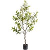 Acekool 140cm Artificial Osmanthus Tree with Adjustable, Realistic Faux Osmanthus Flowers in Pot for Indoor Home and Office Décor - 3 of 4