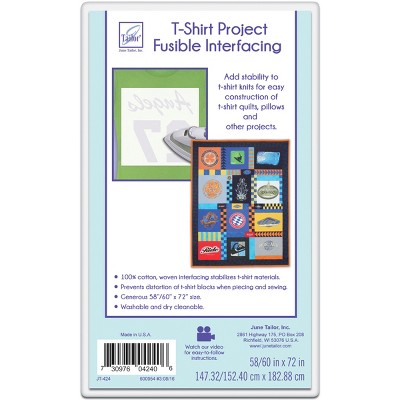 June Tailor T-Shirt Project Fusible Interfacing White 60 by 72-Inch 