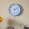 Clockswise Black Analog Clock – Silent, Non-Ticking for Wall, Office Desk, Table and Shelf, Battery-Operated Perfect for Home Office - 2 of 4