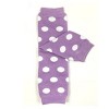 Wrapables Purple Baby Leg Warmers (Set of 3), Ruched, Solid, Dots - image 4 of 4